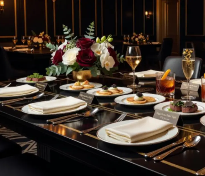Gourmet catering s degustačními chody a koktejly